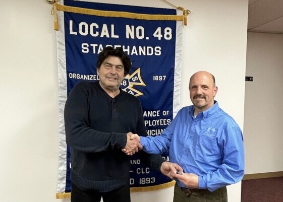 Chuck Wolfe, Jr. Receives His 40 Year Service Pin